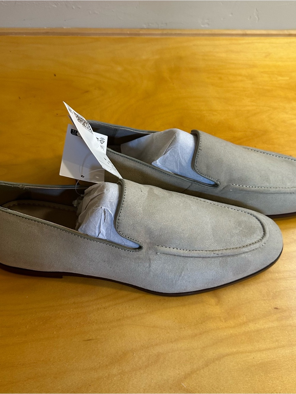 H&M Mens Suede Loafers EU 42 Size 9 New